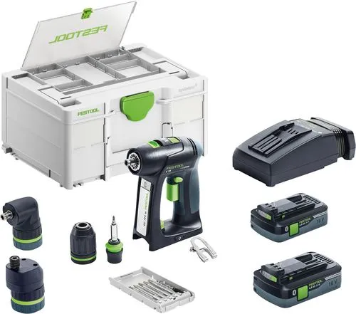 Festool Akkuporakone/ruuvinväännin C 18 HPC 4.0 I-Set