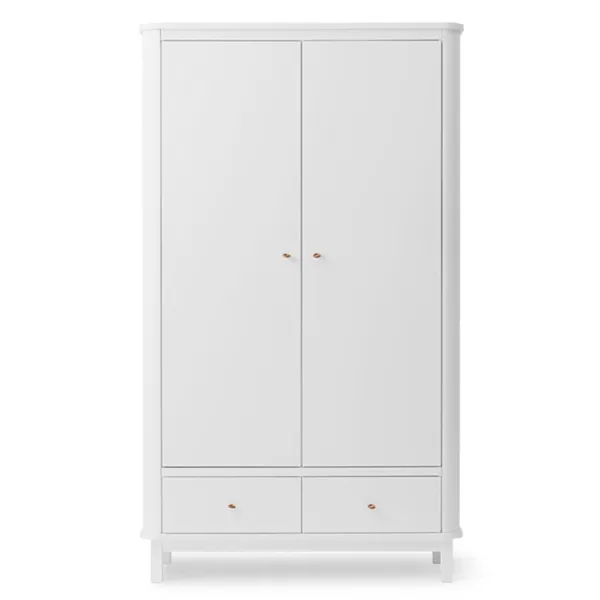 Oliver Furniture Wood Vaatekaappi 2 Ovea Valkoinen