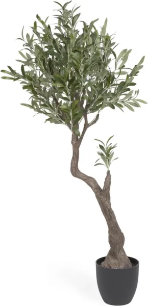 Olivo, keinotekoinen kasvi, musta, H140x55x50 cm
