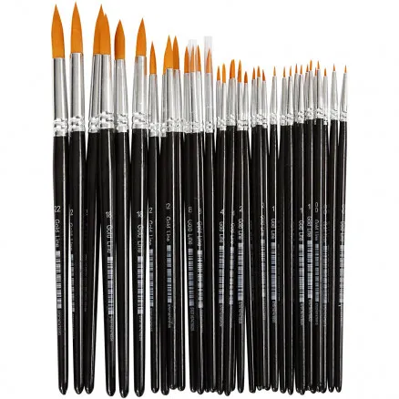 Gold Line -siveltimet, P: 17–21,5 cm, L: 1–7 mm, pyöreä, 36 kpl / 1 pkt.