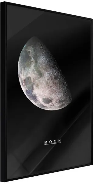 ARTGEIST Juliste kehyksellä - The Solar System: Moon Kulta passepartoutilla 20x30